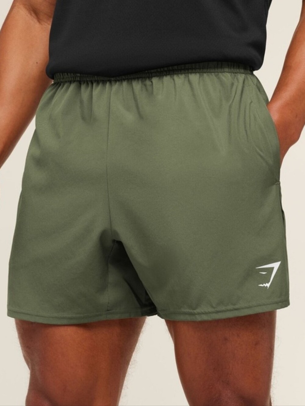 Gymshark Olive Green Men's Arrival Shorts Sz M NOT LINED